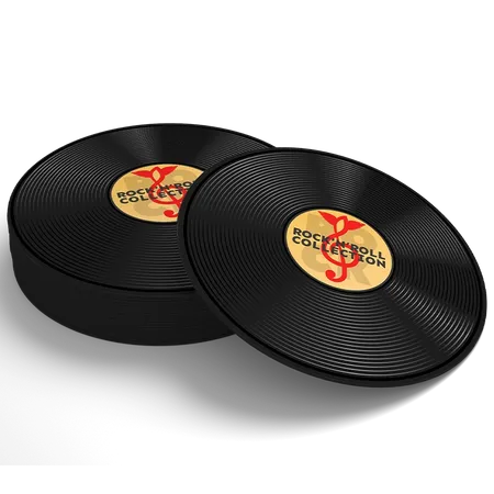 Soft Plastic Record Coaster - Imprint Now - UK