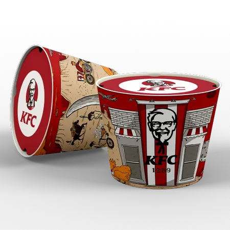 Paper Food Bucket - Imprint Now - UK