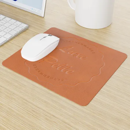 Custom Leather Mouse Pad Custom Leather Mouse Pad - Imprint Now - UK