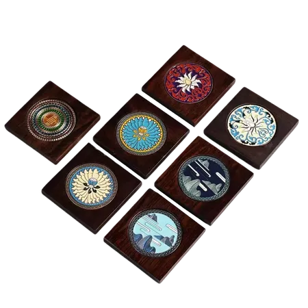 Customised Ebony Alloy Coaster - Imprint Now - UK