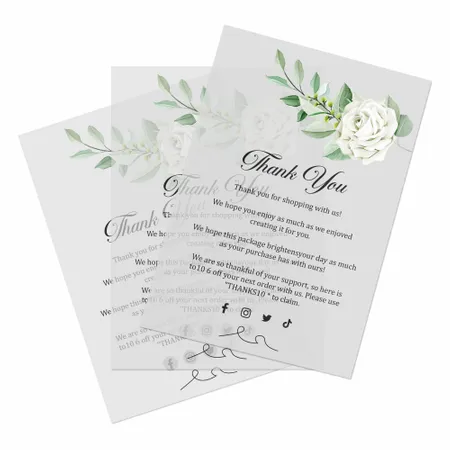 Transparent Cards - Imprint Now - UK