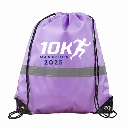 Drawstring Bags With Reflective Strip Drawstring Bags With Reflective Strip - Imprint Now - UK