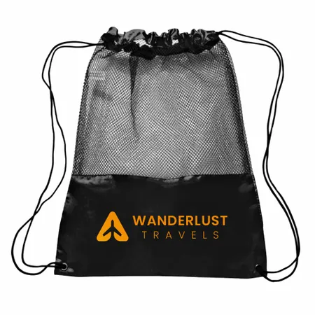 Mesh Drawstring Bag Mesh Drawstring Bag - Imprint Now - UK
