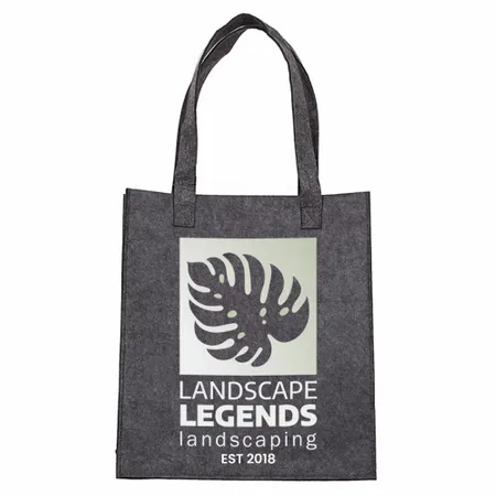 Small Light Gray Felt Mood Bag Small Light Gray Felt Mood Bag - Imprint Now - UK