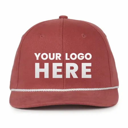 Outdoor Cap OC602 Mid Crown Structured Cap with Rope, Rope Hat - Imprint Now - UK