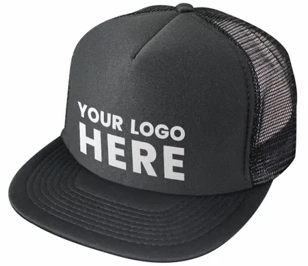 Nissun Cap 5 Panel Foam Trucker Hat Flat Bill - 5FBC - Imprint Now - UK