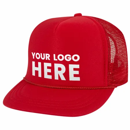 Otto 68-216 Youth Kids 5-Panel High Crown Foam Trucker Hat, Mesh Back - Imprint Now - UK