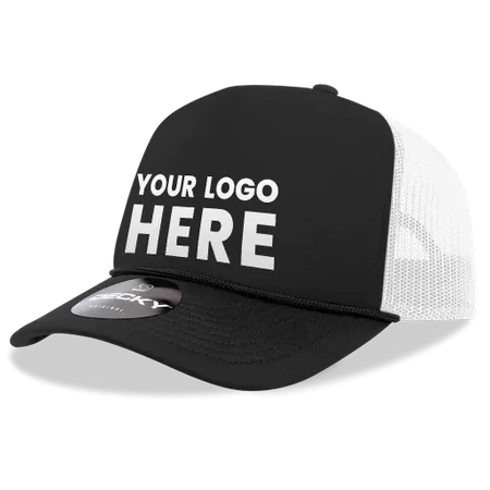 Decky 212 5 Panel High Profile Foam Trucker Hat, 3-Tone Colours - Imprint Now - UK