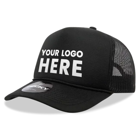 Decky 6025 Mid Profile, 5 Panel Foam Trucker Hat Decky 6025 Mid Profile, 5 Panel Foam Trucker Hat - Imprint Now - UK