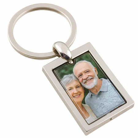Spinning Square Metal Keychain - Imprint Now - UK