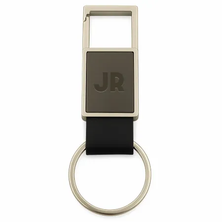 Square Caribiner Metal Keychain - Imprint Now - UK