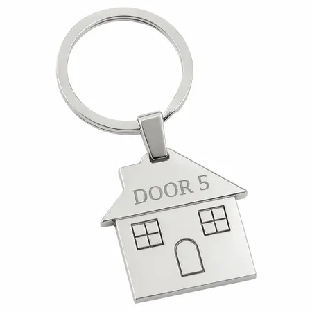 Happy Home Metal Keychain - Imprint Now - UK