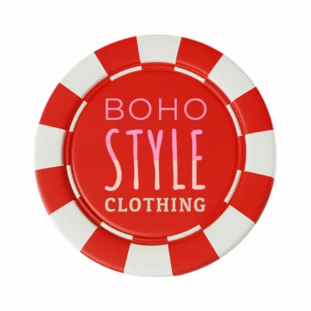 8 Stripe Custom Poker Chips - Inlay - Imprint Now - UK