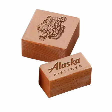 Rectangle Wood Rubber Stamps - Imprint Now - UK