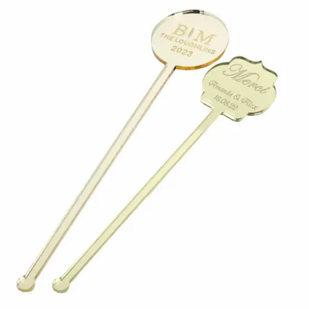 Metallic Acrylic Stir Sticks - Imprint Now - UK