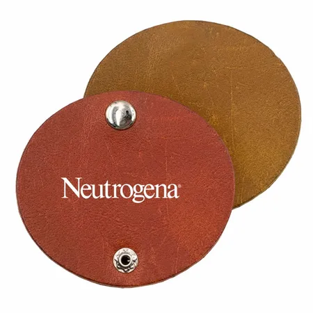 Round PU Leather Cable Organizers - Imprint Now - UK