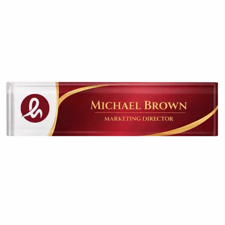 Acrylic Desktop Name Badges - Imprint Now - UK