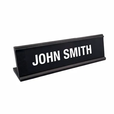 Metal Desktop Name Badge - Imprint Now - UK
