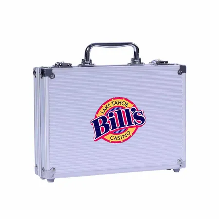 100ct Aluminium Poker Chip Cases - Imprint Now - UK