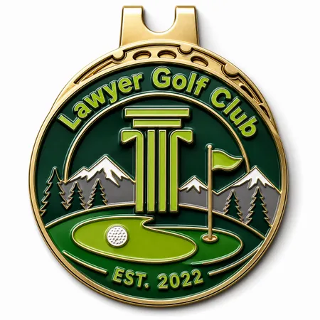 3D Ball Golf Marker with Hat Clips - Imprint Now - UK