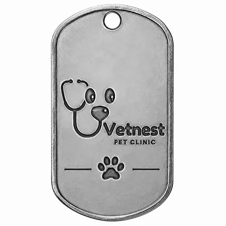 3D Metal Dog Tags - Imprint Now - UK