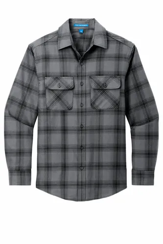 Grey/ Black Open Plaid