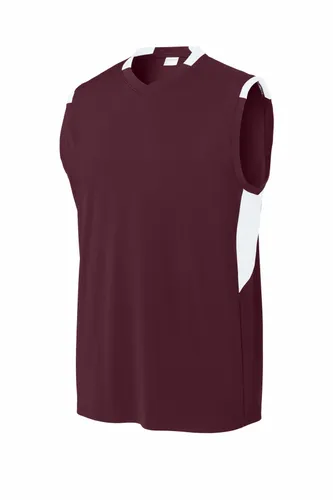 Maroon/ White
