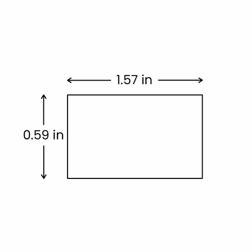 1.5 x 4 cm