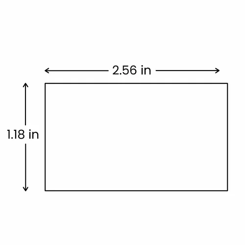 3 x 6.5 cm