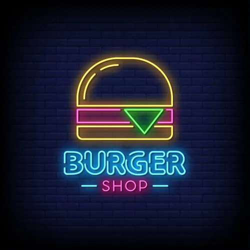 Burger Shop Neon Sign - Imprint Now - UK