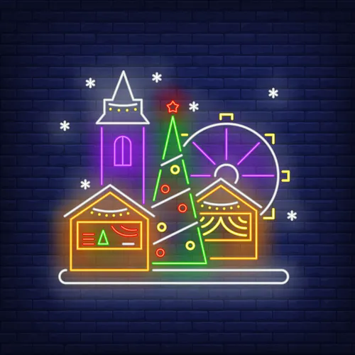 Christmas Fun Fair Neon Sign - Imprint Now - UK