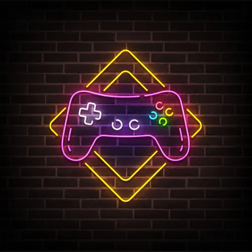 Gamer Joystick Neon Sign - Imprint Now - UK