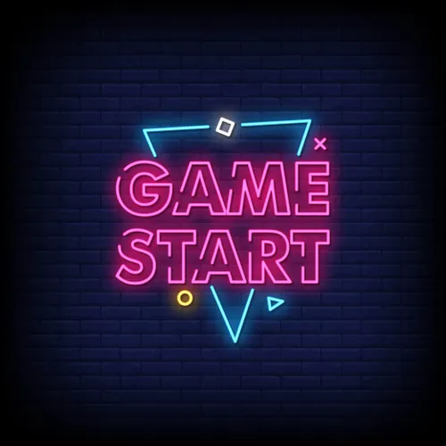 Game Start Neon Sign - Imprint Now - UK