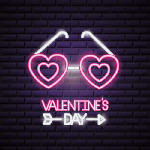 Valentines Day With Heart Sunglasses - Imprint Now - UK