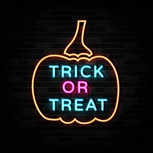 Pumpin Trick or Treat Neon Sign - Imprint Now - UK