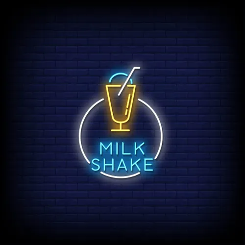 Milk Shake Neon Sign - Imprint Now - UK