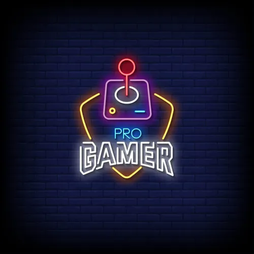 Pro Gamer Joystick Neon Sign
