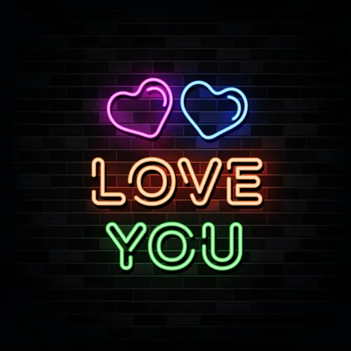 Love You Neon Sign - Imprint Now - UK