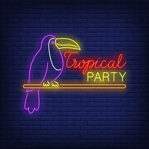 Tropical Party Neon Sign - Imprint Now - UK