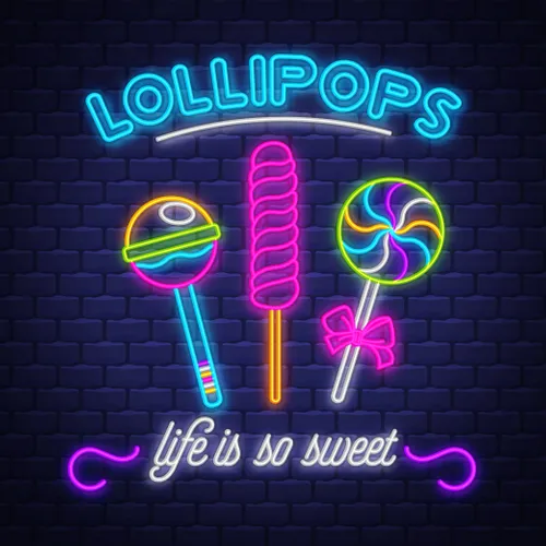 Lollipops Neon Sign - Imprint Now - UK
