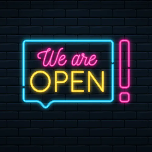 We Are Open Neon Sign - Imprint Now - UK