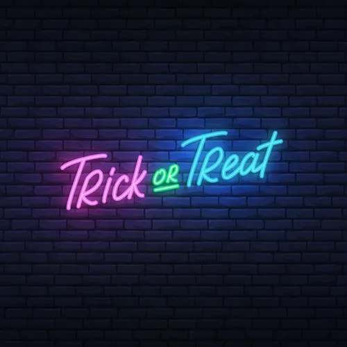 Trick or Treat Lettering Neon Sign - Imprint Now - UK