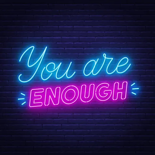 You Are Enough Neon Sign - Imprint Now - UK