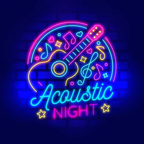 Acoustic Night Party Neon Sign - Imprint Now - UK