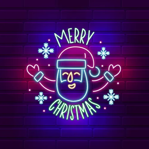 Santa Welcoming on Christmas Eve Neon Sign - Imprint Now - UK