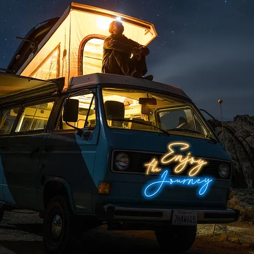 Enjoy the Journey Neon Sign - Imprint Now - UK