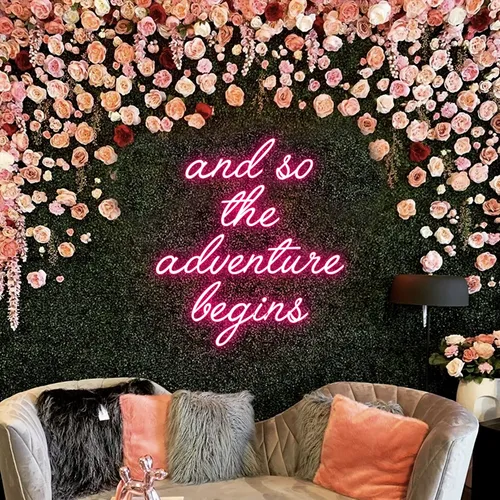 And So The Adventure Begins Neon Sign - Imprint Now - UK