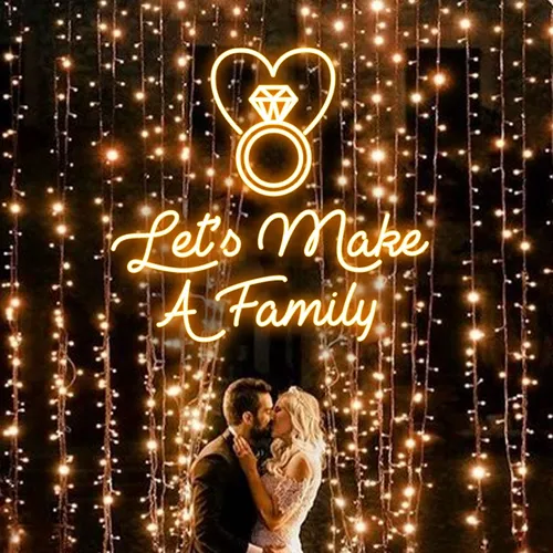 Let's Make A Family Neon Sign - Imprint Now - UK