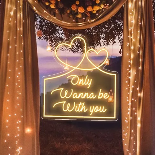 Only Wanna Be With You Neon Sign - Imprint Now - UK
