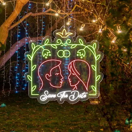 Save The Date Neon Sign - Imprint Now - UK